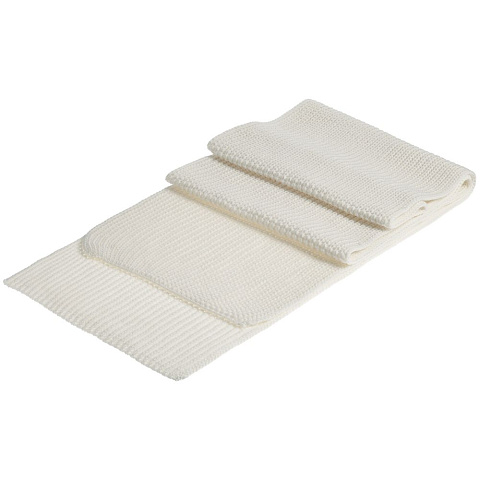 Шарф Nordkyn, белый (молочный) - рис 3.