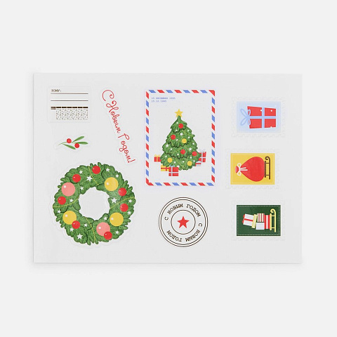 Стикерпак UV-DTF Thematic, новый год - рис 2.