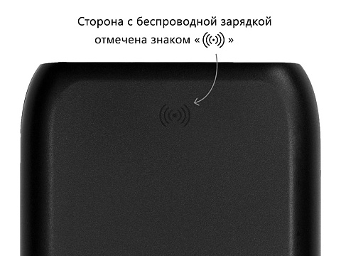 Портативное беспроводное зарядное устройство с док-станцией "Uniq", 10000 mah, черный - рис 10.