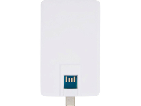 Duo Slim USB-накопитель емкостью 64ГБ и разъемами Type-C и USB-A 3.0, белый - рис 3.