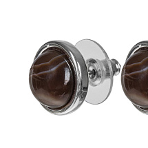 Пусеты COFFE AGATE Fiore Luna *LE1107 BR/S