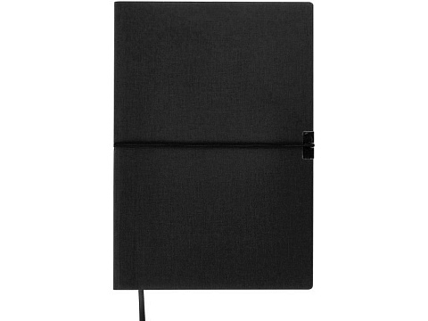 Блокнот Horizon с горизонтальной резинкой, гибкая обложка, 80 листов, черный - рис 5.