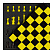 Шахматный комплект TABIA (акриловый камень/ дерево Бук), Пчелка (черно-желтая) - миниатюра - рис 2.