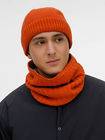 Снуд ComFleece, темно-оранжевый (кирпичный) - рис 8.