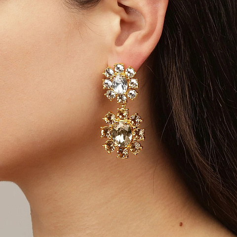 Серьги LINA SG GOLDEN Dyrberg Kern *440063 - рис 2.