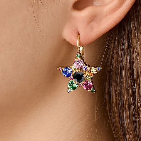 Серьги LIBRA SG RAINBOW Dyrberg Kern 450015 - рис 4.