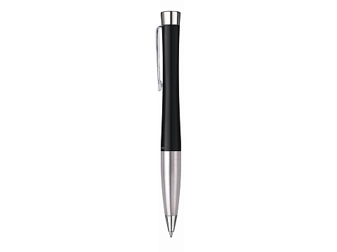 Ручка шариковая Parker модель Urban Muted Black CT в футляре, черный/серебристый - рис 2.