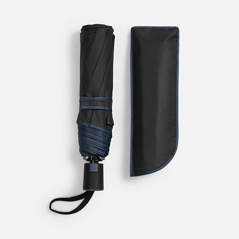 Зонт складной Edgeline, темно-синий - рис 5.