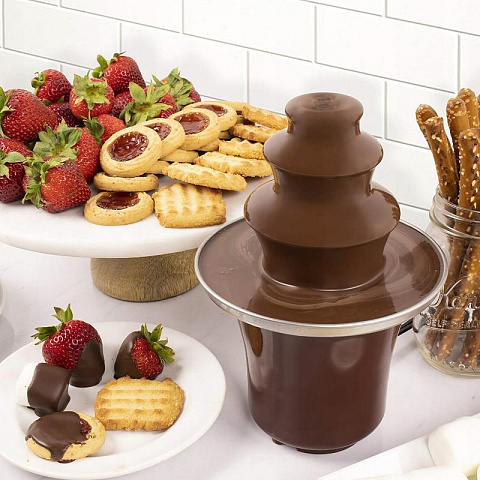 Шоколадный фонтан фондю Chocolate Fondue Fountain Mini