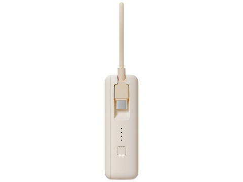 Внешний аккумулятор со встроенным кабелем Xiaomi Power Bank 10000mAh (Integrated Cable) Tan GL - рис 3.
