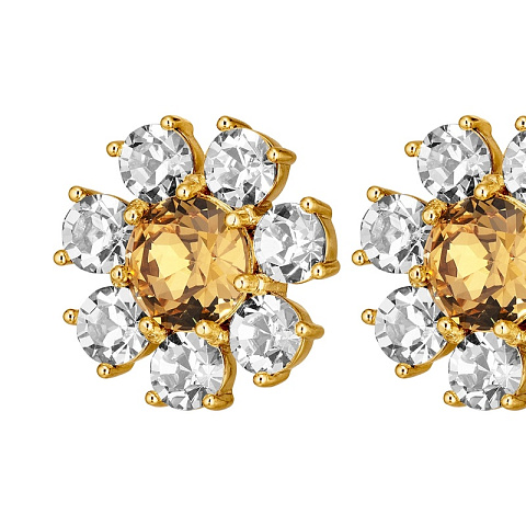 Серьги AUBRA SG GOLDEN Dyrberg Kern 460081 - рис 3.
