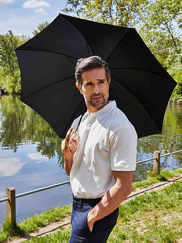 Зонт-трость Commissioner, черный - рис 3.