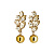Серьги BALETE SG GOLDEN Dyrberg Kern 470025 - миниатюра