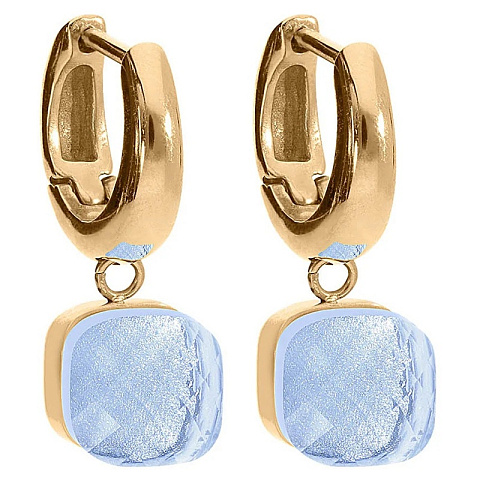 Серьги FIRENZE (G) Hellblau Qudo 107001/20-4733 - рис 2.