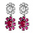 Серьги LINA SS PINK/CRYSTAL Dyrberg Kern *440059 - миниатюра - рис 3.