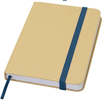 Reed блокнот формата А6 из переработанного материала в твердой обложке с простыми страницами - Синий