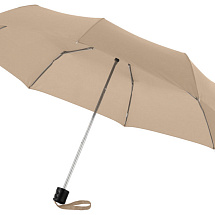 Зонт Ида трехсекционный 21,5, бежевый