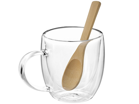 Кружка с двойными стенками на подставке с ложкой Teatrio - рис 7.