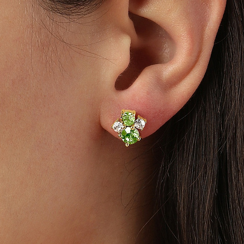 Серьги BILLIS  SG LIGHT GREEN - рис 2.