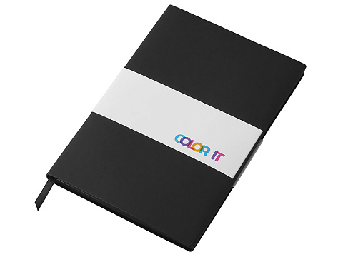 Блокнот C1 софт-тач, гибкая обложка, 128 листов, черный - рис 6.