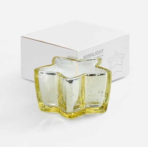 Свеча Wishlight, золотистая - рис 4.