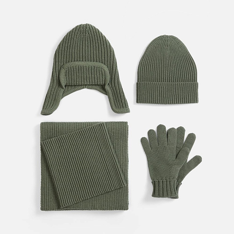 Шапка Catch Match без помпона, зеленая (полынь) - рис 4.