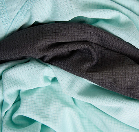 Футболка спортивная унисекс Vortex, зелено-голубая - рис 5.