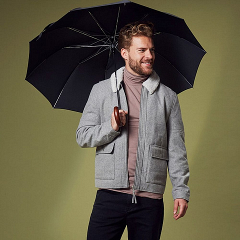 Зонт складной Magnum Auto, черный - рис 7.