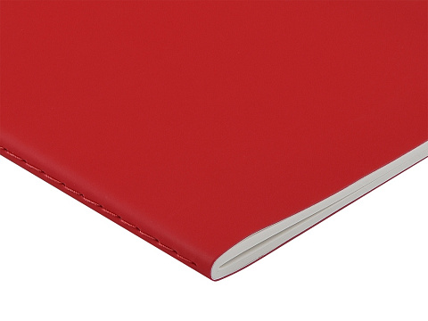 Тетрадь с каменной бумагой А5 Carrara 40 л., линейка, красный - рис 3.