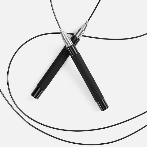 Скоростная скакалка Profi Comfi, черная - рис 3.