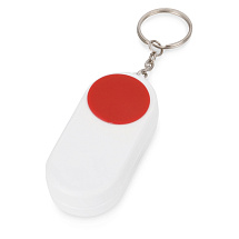 Брелок-футляр для таблеток Pill, белый/красный