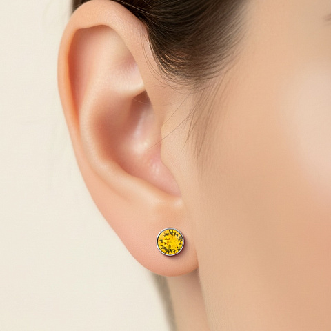 Пусеты Sunflower Fiore Luna SWE298 SF S - рис 2.
