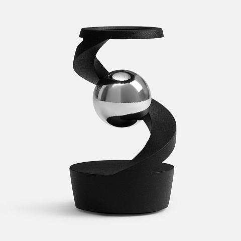 Настольный антистресс Mindflow, черный с серебристым - рис 3.