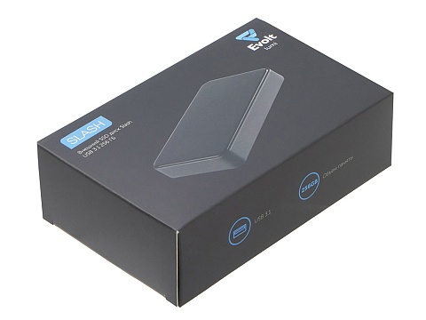 Внешний SSD диск с подсветкой гравировки  Слэш, 256 ГБ - рис 9.