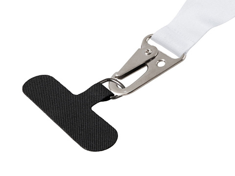 Ланъярд 2,5 см под сублимацию с большим карабином, замком обрыва и узким держателем для телефона из ПЭ - рис 4.