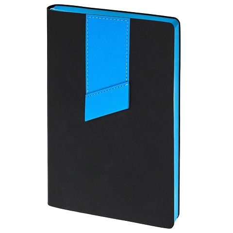 Ежедневник Bookmark, недатированный, черный с голубым - рис 2.