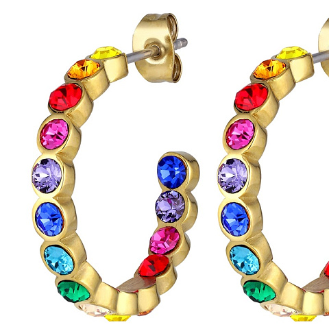Серьги HOLLY SG RAINBOW Dyrberg Kern 390110 - рис 3.