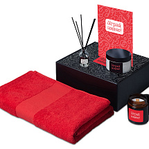 Подарочный набор Re:y. Care с полотенцем, солью для ванны и диффузором