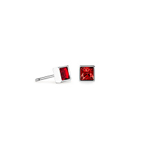 Серьги Red-Silver Coeur de Lion *0501/21-0317
