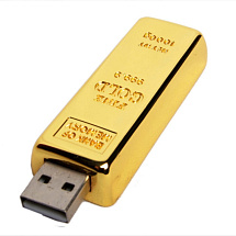 USB-флешка на 32 Гб в виде слитка золота, золотой