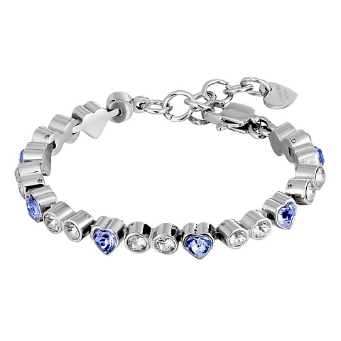 Браслет  FURY SS LIGHT BLUE / CRYSTAL