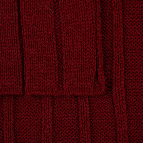 Плед Tressa, красный (бордовый) - рис 5.