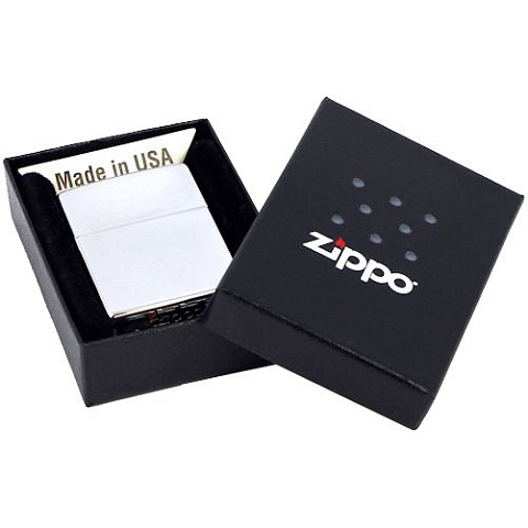 Зажигалка Zippo Classic High Polish, серебристая - рис 4.