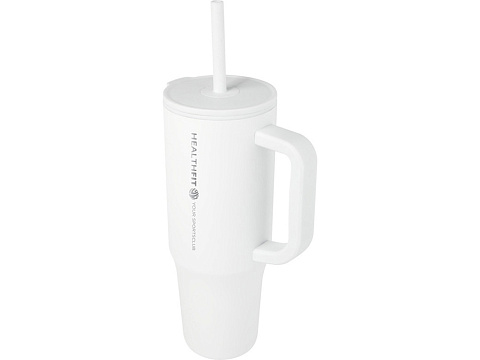 Brady термостакан с силиконовой трубочкой, 900 мл, сертифицированный согласно RCS- Белый - рис 5.