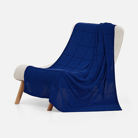 Плед Chainfield, темно-синий (кобальт) - рис 3.