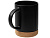 Кружка 450 мл с пробковым дном Корк & Бон, черный - миниатюра - рис 2.