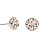 Пусеты Silk Fiore Luna SWE298 S S - миниатюра - рис 3.