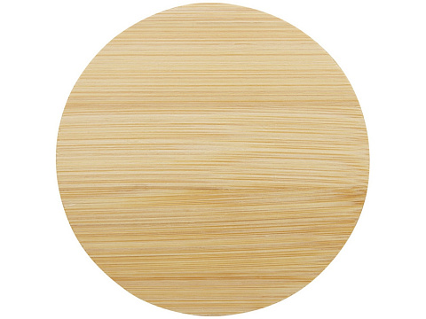 Стеклянная кружка Lenora емкостью 250 мл с бамбуковой крышкой - прозрачный - рис 2.