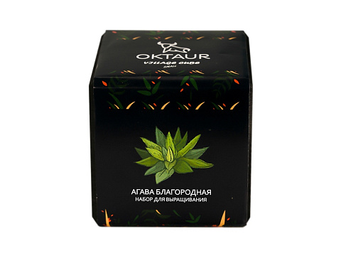 Набор для выращивания Small village cube Агава Благородная - рис 2.