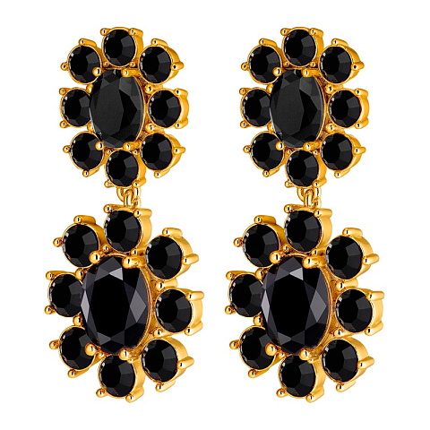 Серьги LINA SG BLACK Dyrberg Kern *450072